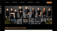 Desktop Screenshot of dowe.de